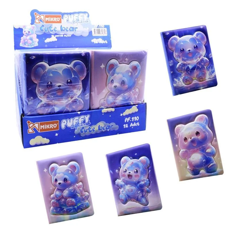 MİKRO PUFFY PF-110 CUTE BEAR NOT DEFTERİ (Best)