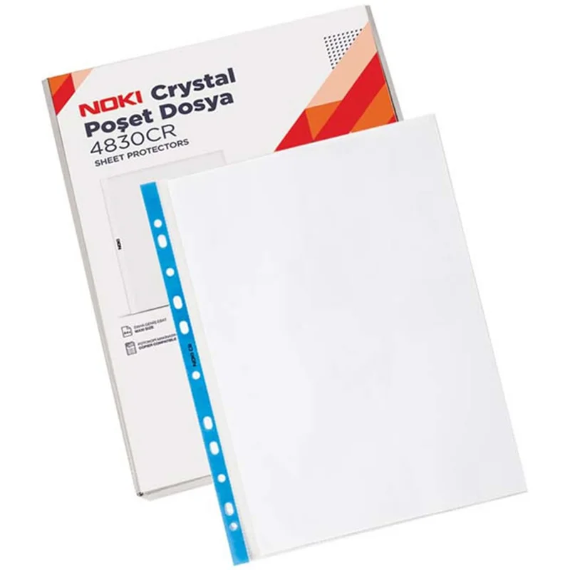 NOKİ CRYSTAL POŞET DOSYA 100 LÜ 4830CR (Best)