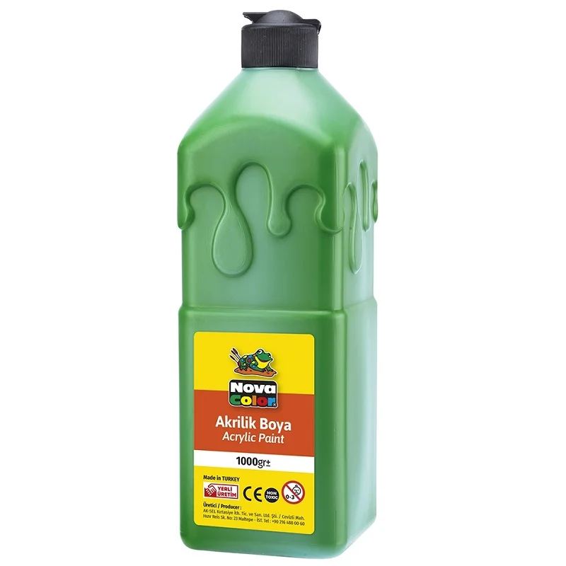 NOVA COLOR AKRİLİK BOYA YEŞİL 1 KG. NC-224 (Best)