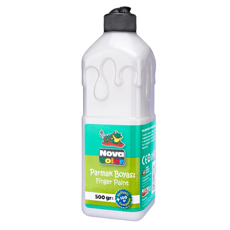 NOVA COLOR PARMAK BOYASI BEYAZ 500 Gr NC-374 (Best)