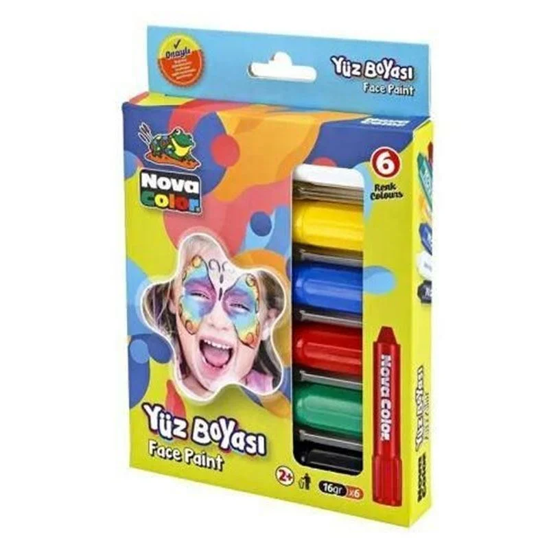 NOVA COLOR YÜZ BOYASI 6 LI NC-212 (Best)