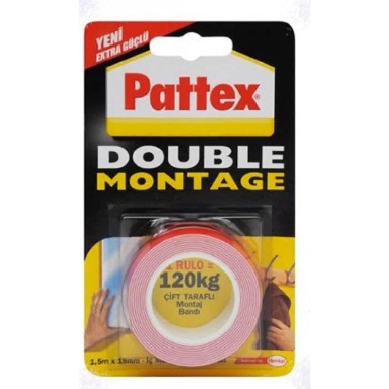PATTEX DOUBLE MONTAJ BANDI 50-120 KG 2928444 (Best)