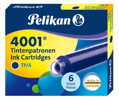 PELİKAN DOLMA KALEM TÜPÜ 6 LI MAVİ 4001-301176 (Best)