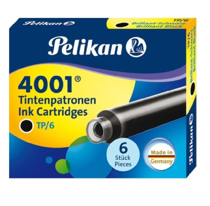 PELİKAN DOLMA KALEM TÜPÜ 6 LI SİYAH 4001-301215 (Best)