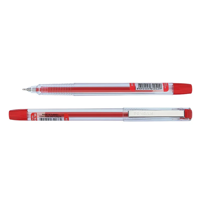 PENSAN 6405 MY-KING GEL KIRMIZI KALEM METAL KLİPS (Best)