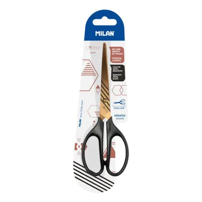 MILAN BWM10425CPK COPPER SİYAH OFİS MAKASI 17cm BLİSTER