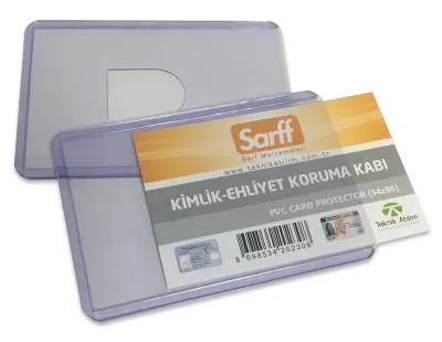 SARFF A-031V PVC DİKEY EHLİYET KABI 85X55MM - 100ADET