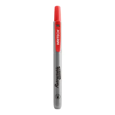 WRITECH W-805P BASMALI PERMANENT KALEM KIRMIZI - 12'Lİ KUTU