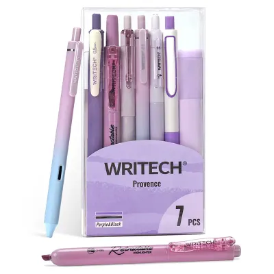 WRITECH W-JK04 PROVANS KALEM SETİ (MOR) - 7'Lİ SET