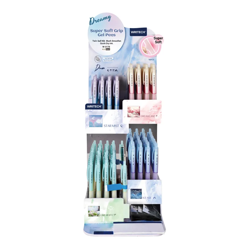 WRITECH W-0178 0,5MM SOFT GRIP JEL KALEM - 96'LI STAND