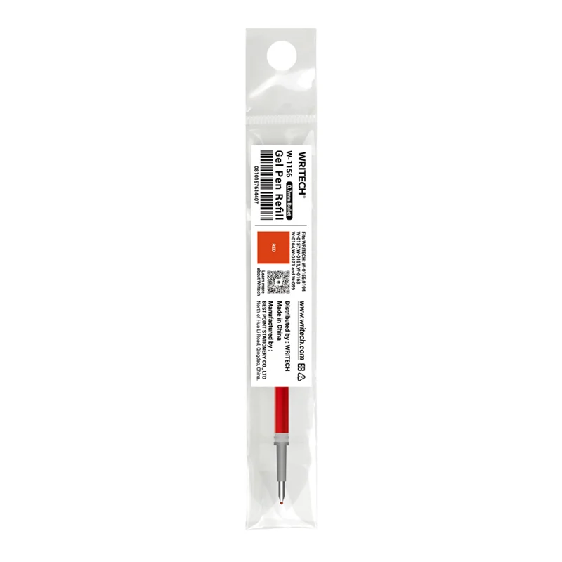 WRITECH W-1156 JEL KALEM KIRMIZI REFILL 0,7MM (W0156-W0157-W0161-W0163-W0164-W0171)- 20'Lİ KUTU