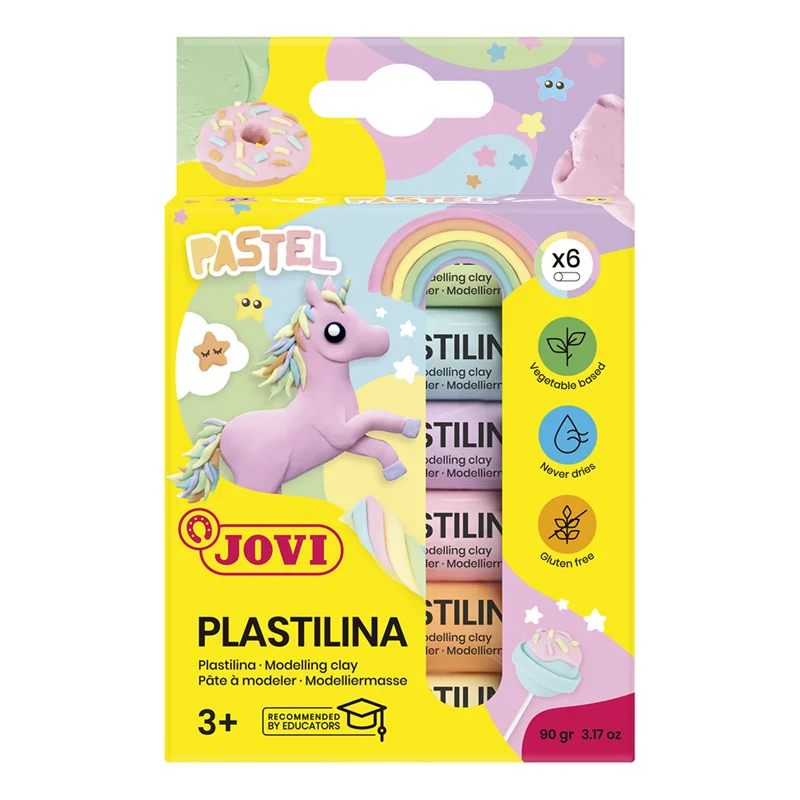 JOVI 90/6P 15GR KURUMAYAN OYUN HAMURU PASTEL RENKLER