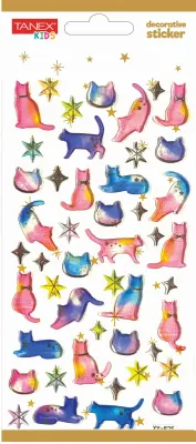 TANEX ETİKET DECORATİVE STICKER-16 PUFFY 5 ADET TNX-5015