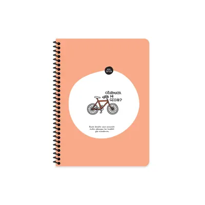 KESKİN DEFTER HİSLİ ŞEYLER STİCKERLİ OTURMAYA MI GELDİK? 16,5x22,5 80 YP. ÇİZGİLİ 500527