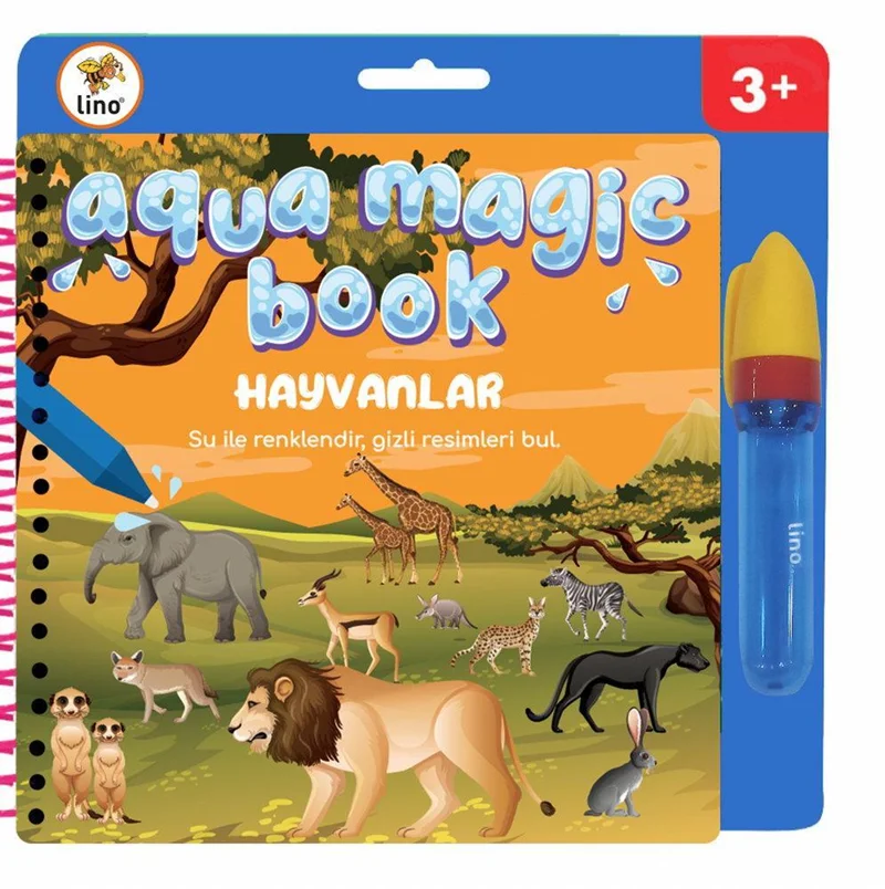 LİNO AQUA MAGİC BOOK HAYVANLAR (SİHİRLİ BOYAMA KİTABI) TFL-1008