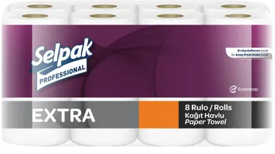SELPAK HAVLU EXTRA 23 CM 8 Lİ 3.14 KG (KOLİ=8 Lİ x 3 PK) 7900094