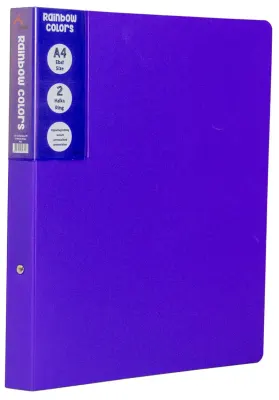 ÖNDER HALKALI DOSYA 2 HALKA PP RAINBOW COLORS MOR 123-22