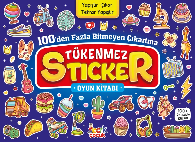 BICIRIK - TÜKENMEZ STICKER KİTABI (100+ ÇIKARTMA)