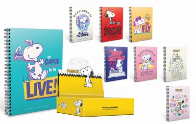 GIPTA DEFTER SNOOPY A6 SPİRALLİ KARTON KAPAK 80 YP. ÇİZGİLİ 7316