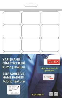 TANEX LASER ETİKET TW-2018 63.5 X 46.6 MM ( 18 ) 5 Lİ