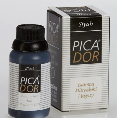 PICADOR ISTAMPA MÜREKKEBİ 30 CC SİYAH KE001