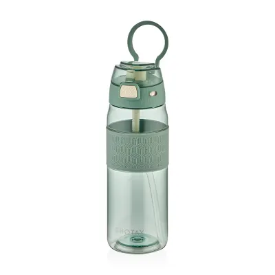 SHOTAY MATARA TRITAN 800 ML ŞEFFAF KAPAKLI ŞERİTLİ (4 ASS.) SHT-ST-7203