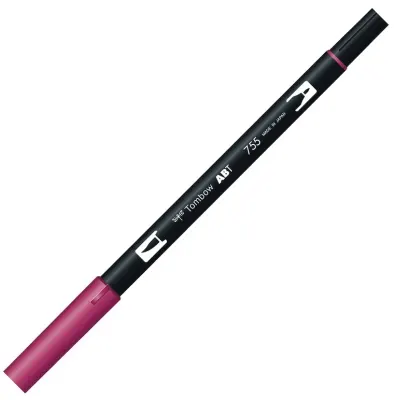 TOMBOW AB-T DUAL BRUSH PEN GRAFİK KALEMİ RUBINE RED (755) T-AB-T 755
