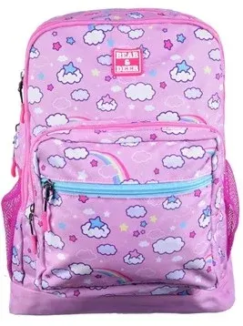 B&amp;D SIRT ÇANTASI SCHOOL RAINBOW ÇİFT GÖZLÜ PEMBE BD-CN0237
