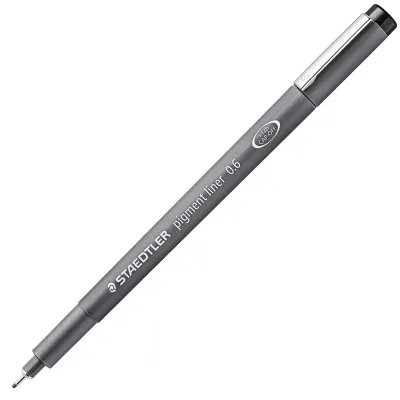 STAEDTLER PIGMENT LINER 0.6 SİYAH 308 06-9