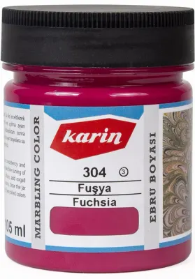 KARİN EBRU BOYASI 105 ML 304 FUŞYA 613040105