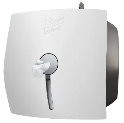 SELPAK PROFESSIONAL EKİPMAN WAVE İÇTEN ÇEKMELİ TUVALET KAĞIDI DİSPENSERİ BEYAZ 9614116