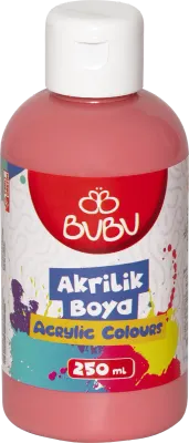 BU-BU AKRİLİK BOYA 250 GR. PEMBE BUBU-AKR012