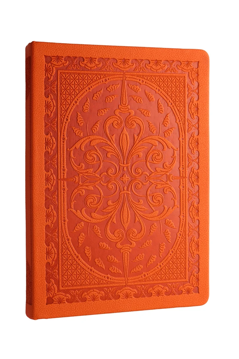 VJ DEFTER VINTAGE OLD BOOK 14x20 Cm. 80 Gr. 160 YP. ÇİZGİLİ TURUNCU 3477