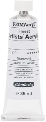 SCHMİNCKE PRİMACRYL ARTİST AKRİLİK BOYA 35 ML SERİ 1 101 TİTANİUM WHİTE 13101009