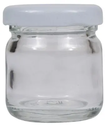 KARİN KARIŞTIRMA KAVANOZU ŞEFFAF CAM 40 ML 65S40