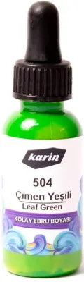 KARİN KOLAY EBRU BOYASI 30 ML 504 ÇİMEN YEŞİLİ 61504030