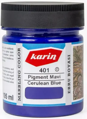 KARİN EBRU BOYASI 105 ML 401 PİGMENT MAVİ 61401105