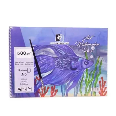 ALEX A3 SPİRALLİ ART SULU BOYA DEFTERİ 12 YP 300 GR ALX-3923