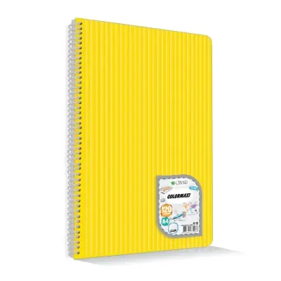 ÇINAR COLORMAXI A4 120 YP. KARELİ PP. KAPAK SPR. DEFTER 73008