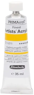 SCHMİNCKE PRİMACRYL ARTİST AKRİLİK BOYA 35 ML SERİ 3 211 CADMİUM YELLOW MEDİUM 13211009