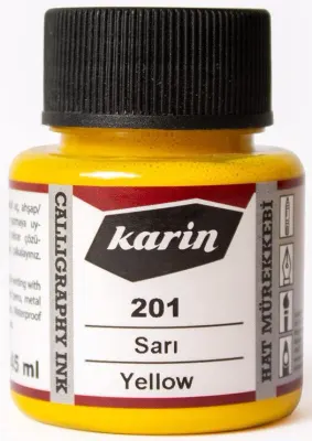 KARİN HAT MÜREKKEBİ 45 ML SARI 6210201045