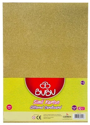 BU-BU FON KARTONU 50x70 SİMLİ ALTIN 10 LU BUBU-FK0005