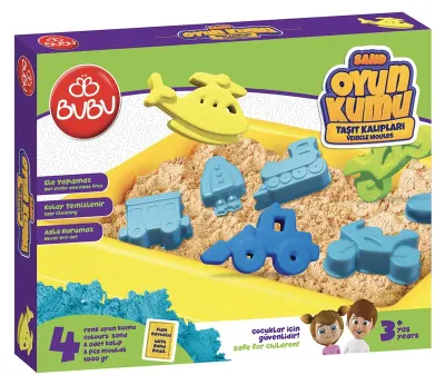 BU-BU KUM BÜYÜK HAVUZLU ARAÇ KALIPLAR 1000 GR. BUBU-KU0054