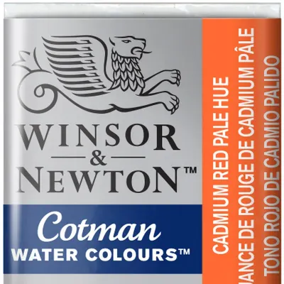 W&N SULU BOYA COTMAN YARIM TABLET CADMIUM RED PALE HUE WN-0301103