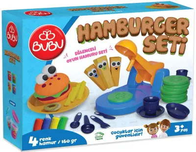 BU-BU OYUN HAMURU SETİ HAMBURGER (L) BUBU-OH0010