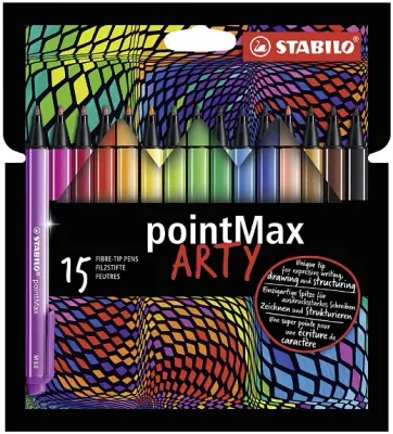 STABILO KEÇELİ KALEM POINTMAX SET 15 RENK ARTY 488/15-1-20