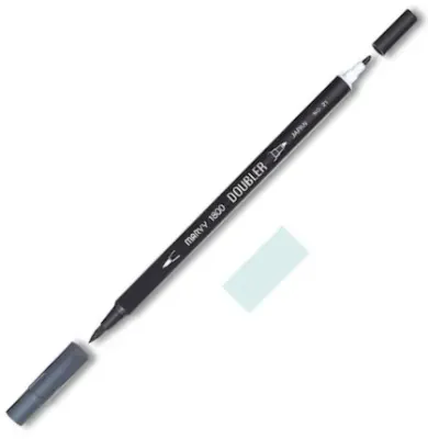 MARVY FIRÇA KALEM BRUSH PEN ÇİFT UÇLU 1800-051 AQUA GREY
