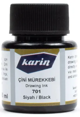 KARİN ÇİNİ MÜREKKEBİ 45 ML SİYAH 6221701045