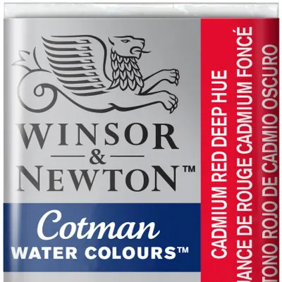 W&N SULU BOYA COTMAN YARIM TABLET CADMIUM RED DEEP HUE WN-0301098