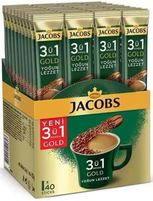 JACOBS KAHVE 3 Ü 1 ARADA YOĞUN LEZZET 18g  x 40 ADET 4091489